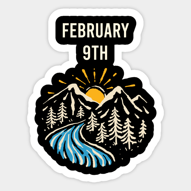 Landscape February 9th 09 Sticker by blakelan128